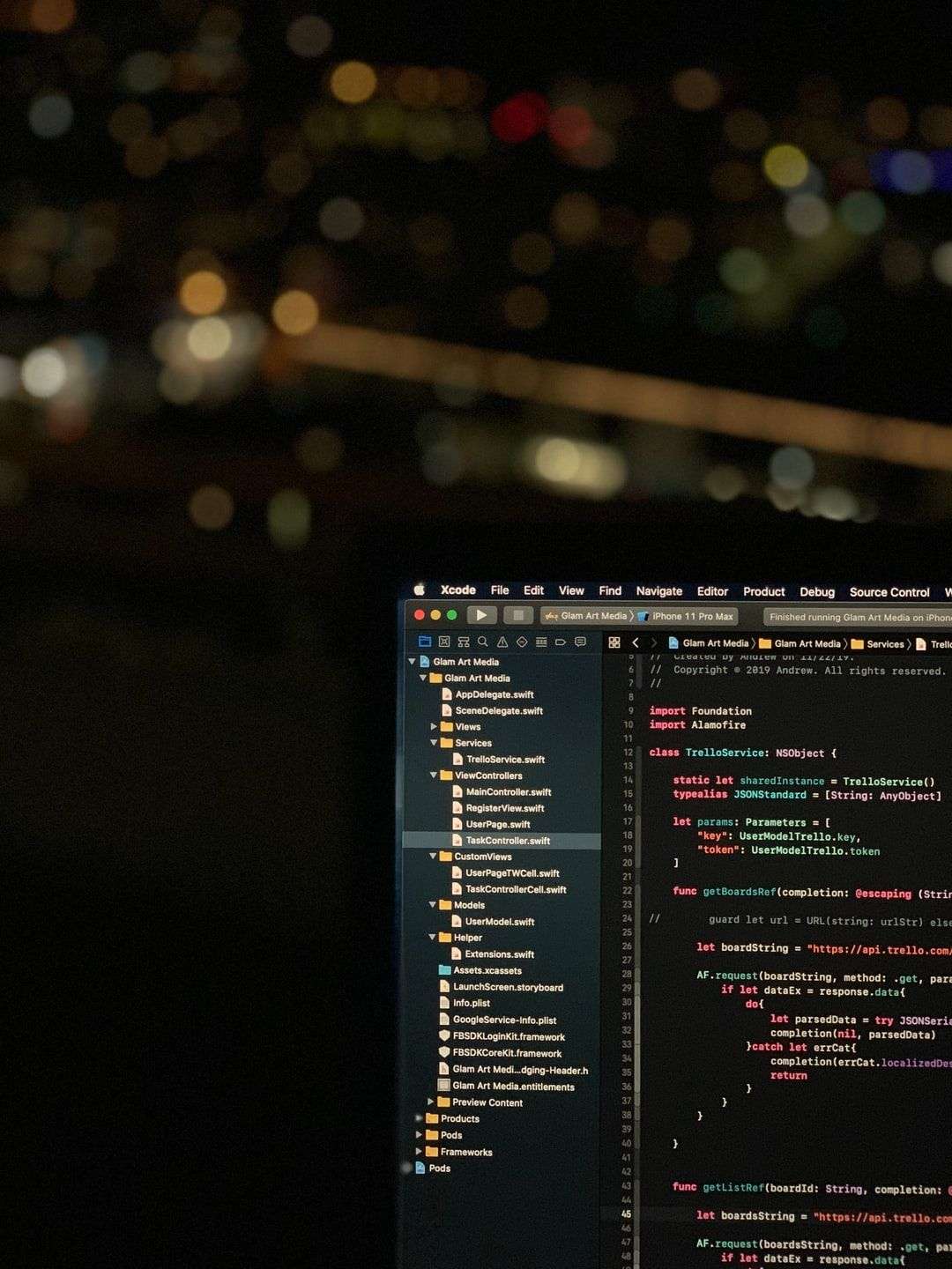 picture of a code in a computer